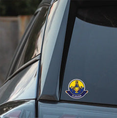 Durham Masonic Car Sticker | UV Laminated redplume