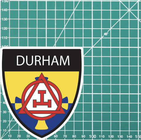 Durham Masonic Holy Royal Arch Shield Sticker redplume