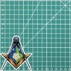 East Riding of Yorkshire Masonic Stickers Square & Compass Union Vinyl Decals redplume