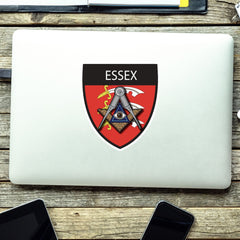 Essex Masonic Shield Sticker redplume