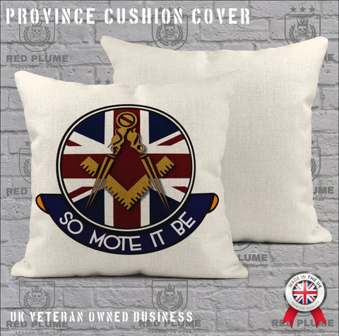 Freemasons Cushion Cover - Perfect Christmas Gift - Red Plume