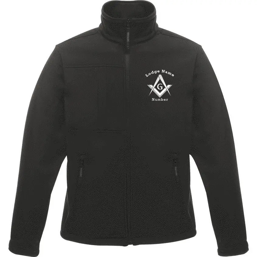 Freemasons Personalised Soft Shell Jacket redplume