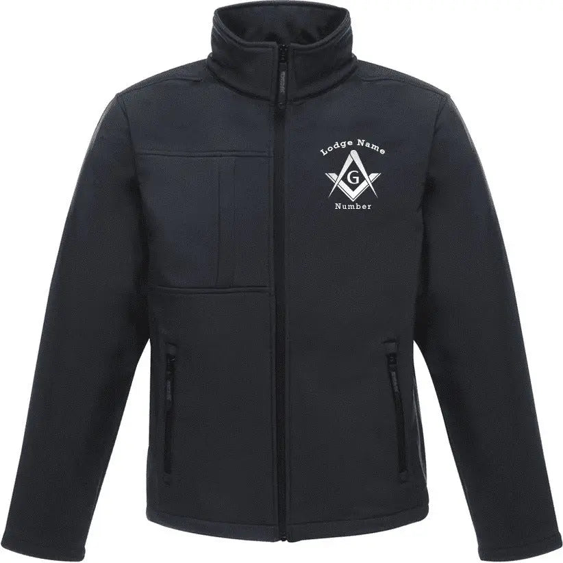 Freemasons Personalised Soft Shell Jacket redplume