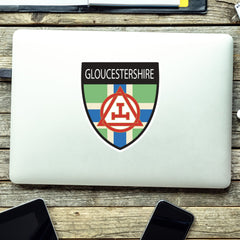 Gloucestershire Masonic Holy Royal Arch Shield Sticker redplume