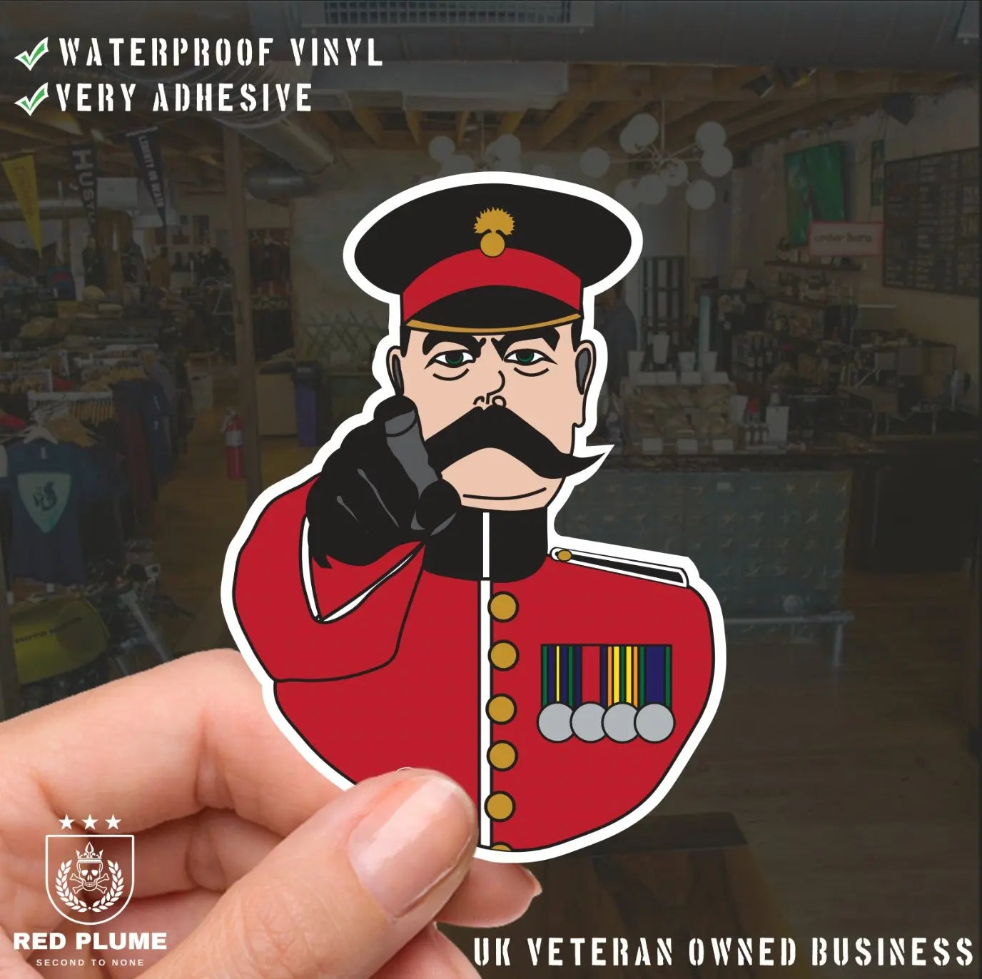 Grenadier Guards - 6 Best-Selling Waterproof Stickers bundle redplume