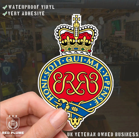 Grenadier Guards - 6 Best-Selling Waterproof Stickers bundle - Red Plume