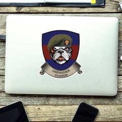 Grenadier Guards TRF British Bulldog Vinyl Sticker - 10cm redplume