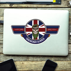 Grenadier Guards UV Laminated Vinyl Sticker - Wings redplume