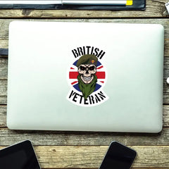 Grenadier Guards Veteran Waterproof Vinyl Decal/Sticker Skull and Union Jack redplume