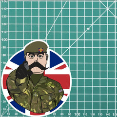 Grenadier Guards Vinyl Waterproof Sticker, Lord Kitchener Design FREE SHIPPING redplume