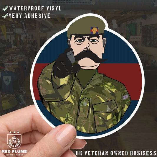 Grenadier Guards Waterproof Sticker, TRF Design redplume