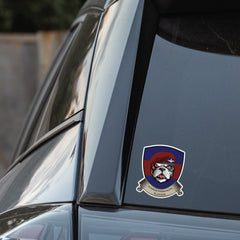Guards Parachute Platoon TRF British Bulldog Vinyl Sticker - 10cm redplume