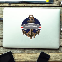 HMS Bulwark Royal Navy Waterproof Vinyl Sticker redplume