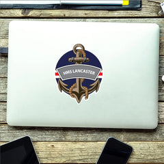 HMS Lancaster Royal Navy Waterproof Vinyl Sticker redplume