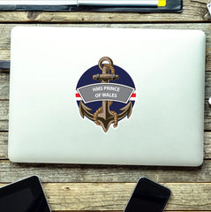 HMS Prince of Wales Royal Navy Waterproof Vinyl Sticker redplume