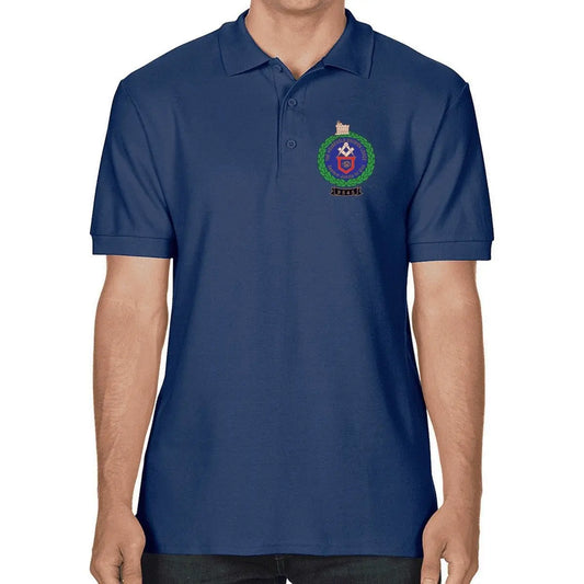 Household Division Lodge Crest Polo Shirt redplume