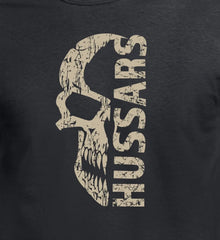 Hussars Distressed Skull T-Shirt Design redplume