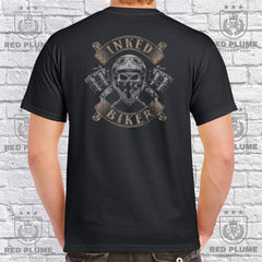 Inked Biker T shirt Duo redplume