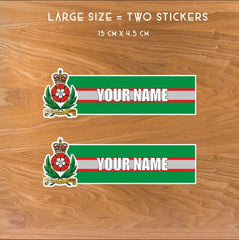 Intelligence Corps Vinyl Name Stickers - Personalised redplume