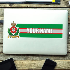 Intelligence Corps Vinyl Name Stickers - Personalised redplume