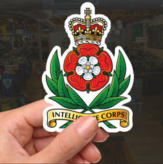 Intelligence Corps Waterproof Vinyl Stickers - Official MoD Reseller redplume