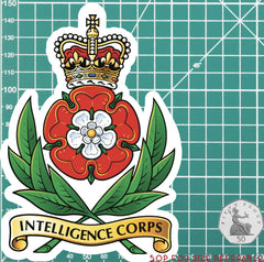 Intelligence Corps Waterproof Vinyl Stickers - Official MoD Reseller redplume