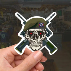 Irish Guards High-Quality Vinyl Sticker - 100mm redplume