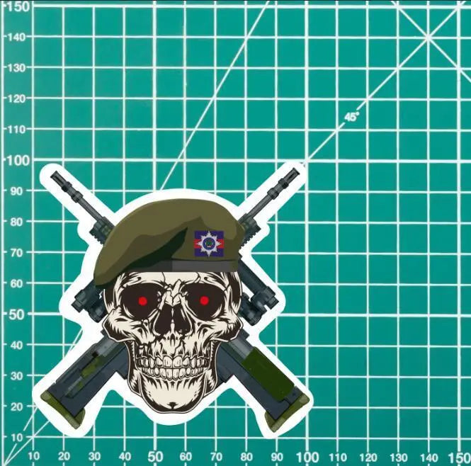 Irish Guards High-Quality Vinyl Sticker - 100mm FREE SHIPPING redplume