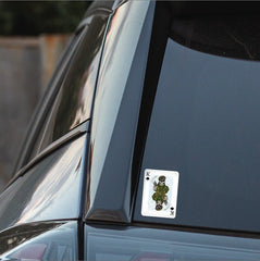Irish Guards King of Spades Waterproof Vinyl Sticker/Decal 10cm redplume