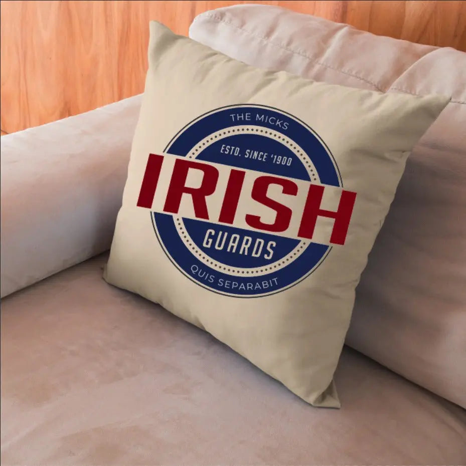 Irish Guards Retro Cushion Cover - Ideal Stocking Filler redplume