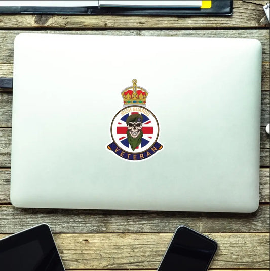 Irish Guards Veteran UV Laminated Lord Kitchener & Beret Decal redplume