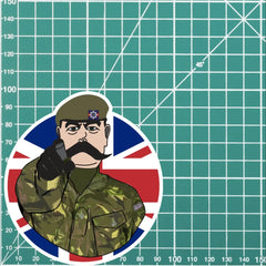 Irish Guards Vinyl Waterproof Sticker, Lord Kitchener Design FREE SHIPPING redplume