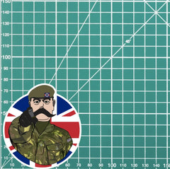 Irish Guards Vinyl Waterproof Sticker, Lord Kitchener Design FREE SHIPPING redplume