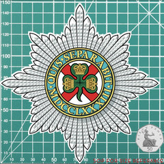 Irish Guards Waterproof Vinyl Stickers - Official MoD Reseller redplume