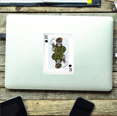 King's Own Royal Border Regiment King of Spades Waterproof Vinyl Sticker 10cm redplume