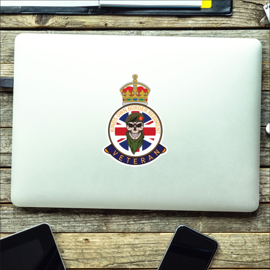 Kings Own Royal Border Regiment KORBR Veteran UV Laminated Decal redplume