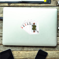 King's Royal Hussars KRH King & Aces Waterproof Vinyl Sticker/Decal 10cm redplume