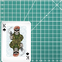 King's Royal Hussars KRH King of Spades Waterproof Vinyl Sticker/Decal 10cm redplume