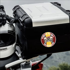 King's Royal Hussars KRH Waterproof Vinyl Stickers Three Skull Design redplume