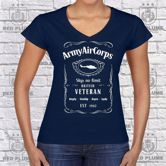 Ladies Army Air Corps JD T Shirt redplume