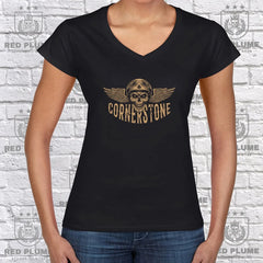 Ladies Cornerstone Demon Eyes T Shirt redplume