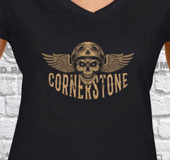 Ladies Cornerstone Demon Eyes T Shirt redplume