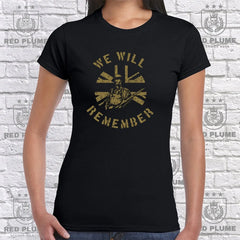 Ladies We Will Remember T Shirt redplume