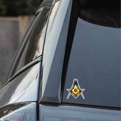 Lancashire Masonic Stickers Square & Compass Union Vinyl Decals redplume