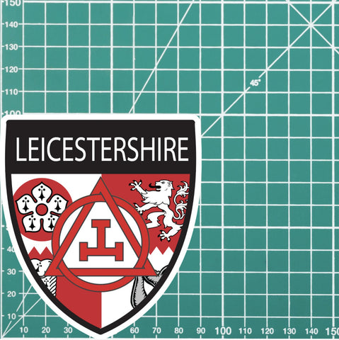 Leicestershire Masonic Holy Royal Arch Shield Sticker redplume