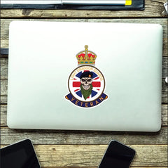 Light Dragoon Guards Veteran UV Laminated Skull & Beret Decal redplume