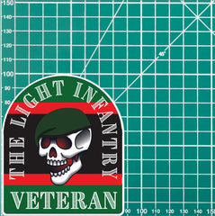 Light Infantry Stickers Old School Tattoo Style Veteran redplume