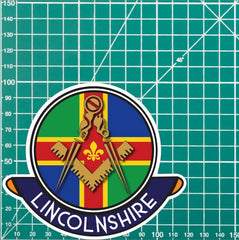 Lincolnshire Masonic Car Sticker | UV Laminated redplume