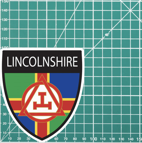 Lincolnshire Masonic Holy Royal Arch Shield Sticker redplume