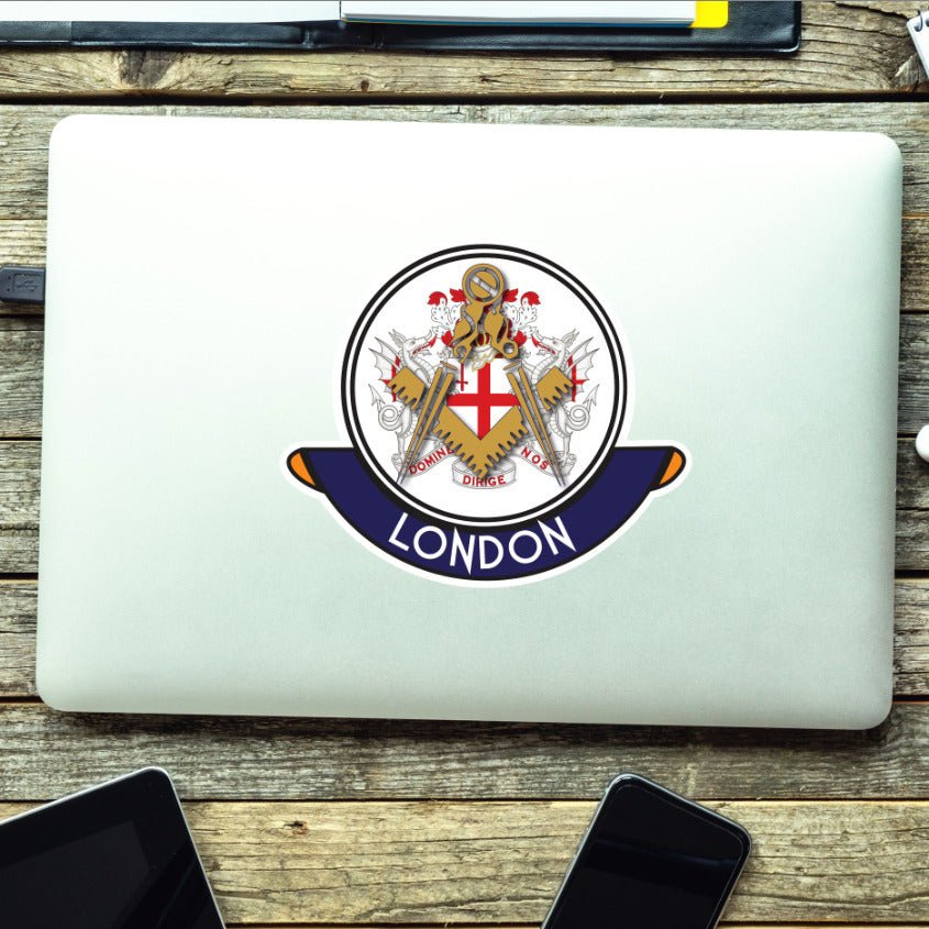 London Masonic Car Sticker | UV Laminated redplume